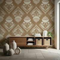 Charming Rustic Bloom Wallpaper as a beautiful wall covering.