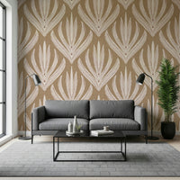 Beige and blush repeating Earthy Abstract Harmony peel and stick.