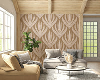 Bohemian dots and lines on Earthy Abstract Harmony wallpaper.