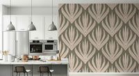 Desert Bloom Echo Wallpaper Neutral color palette for wall decor.