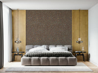 Textile-inspired Autumn Burst Wallpaper, rustic and elegant surface decoration.