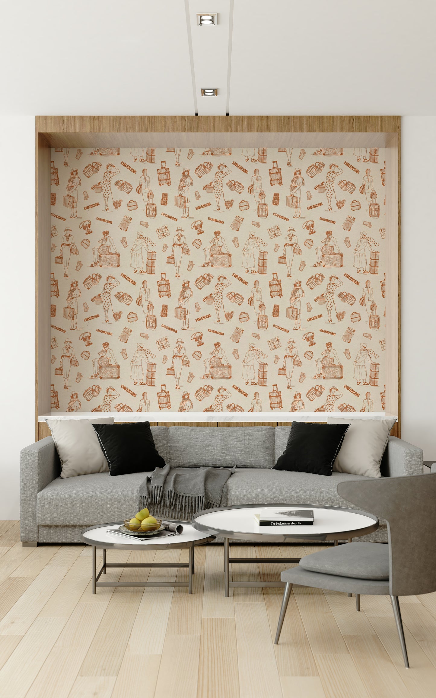 Beguiling Vintage Travel Tales Wallpaper of fashionable, unique journeys.