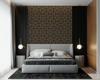 Earth Tones Symmetry Wallpaper: Bucolic dappled mandala.