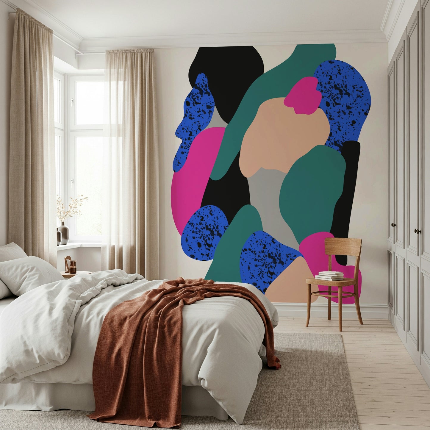 Kinetic wall mural for an eccentric Marathon design.