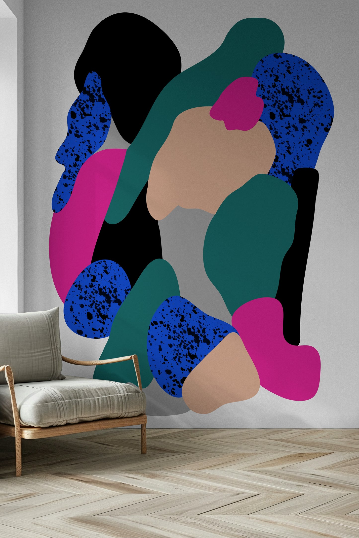 Pudgy Marathon style abstract wallpaper with dots.