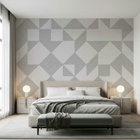 Minimalist Line Blocks wall treatment offering a sophisticated and tidy design.