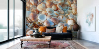 Oceanic shell pattern Coastal Shellscape for coastal interiors.