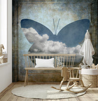 Artistic butterfly visual, Butterfly Dreamscape conceptual wall decoration.