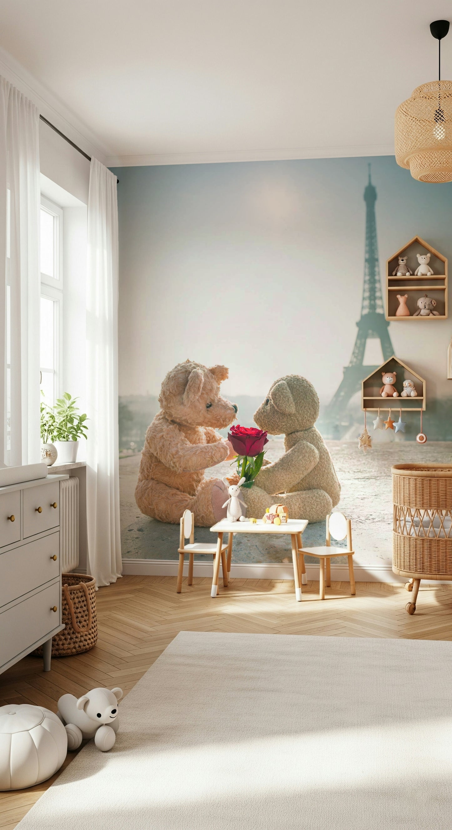 Charming bear couple Bears in Love cute interior wall decor.