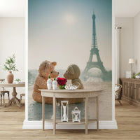 Bright sunny day Bears in Love gorgeous large-format wallpaper.