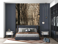 Elegant old railings Montmartre stairs gorgeous large-format wallpaper.