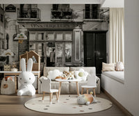 Historic Paris storefront Vins-Liqueurs for interior design.