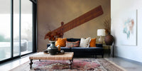 Rusted iron figure Angel of the North Wall Mural, premium quality feature wallcovering.