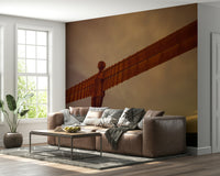 Architectural monument Angel of the North Wall Mural, gorgeous industrial interior wallpaper.