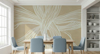 Artistic Flowing Lines wallpaper for walls, graceful movement, textured background.
