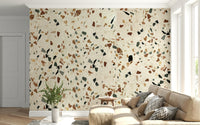 Authentic Stone Tile wallpaper for a modern living space.