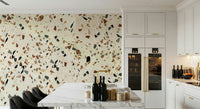 Vintage Terrazzo effect mural for a retro interior.