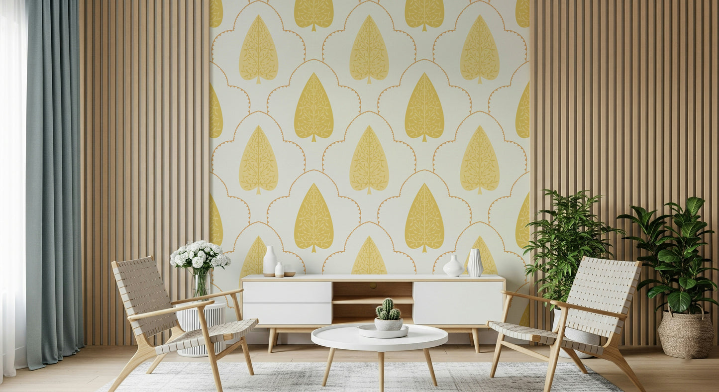 Rich Golden Branch wallpaper, an impressive graphic representation.