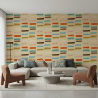 Exclusive Blocks Beige wallpaper premium quality remodel focal point.