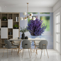 Elegant Lavender in a Vase product, beautiful purple blossoms, botanical wallpaper.