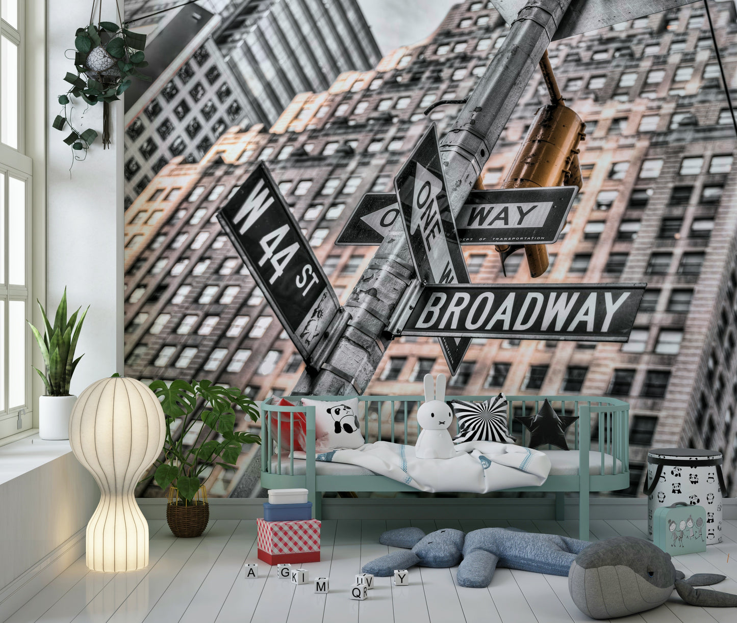 Manhattan Crossroads Broadway sign skyscraper photo wallpaper.