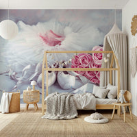 Dreamy Graceful Ballet Still Life wallpaper backdrop scene.