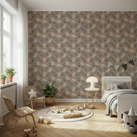 Artistic Dove & Berry Delight print, abstract fruit and tranquil birds.