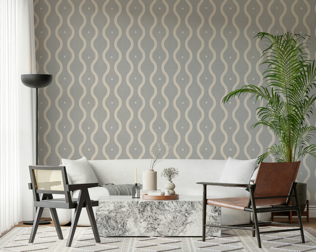 Subtle Serenity Grey Wallpaper⁠