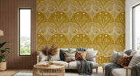 Scallop Butterfly Floral Moth home accent wall paper