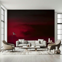 Crimson Dreams wall mural deep red cloud texture for moody bedroom