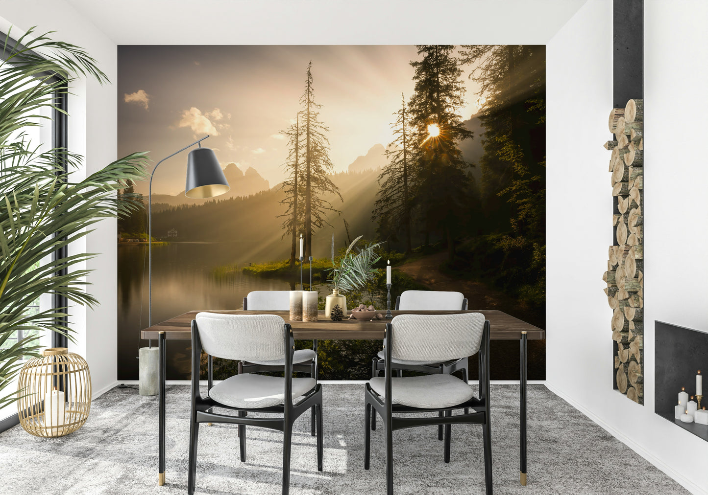 Lakeside Radiance Wall Mural