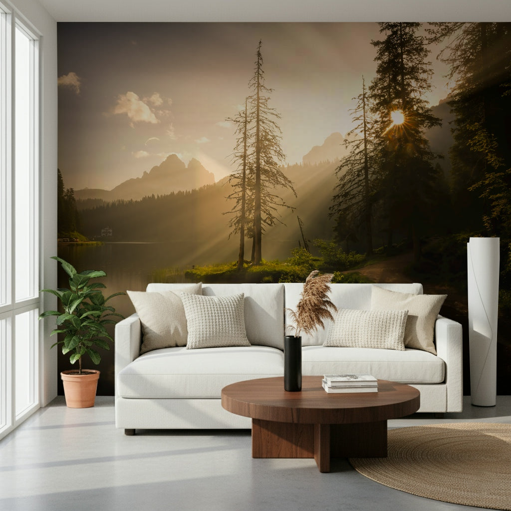 Lakeside Radiance Wall Mural
