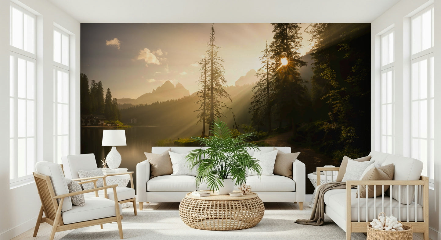 Lakeside Radiance Wall Mural