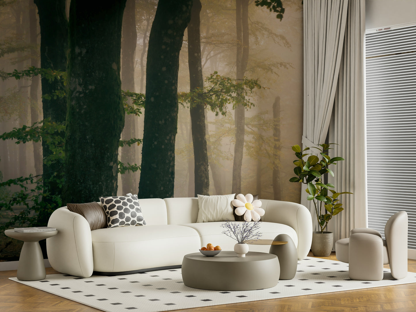 Tranquil Grove Wall Mural