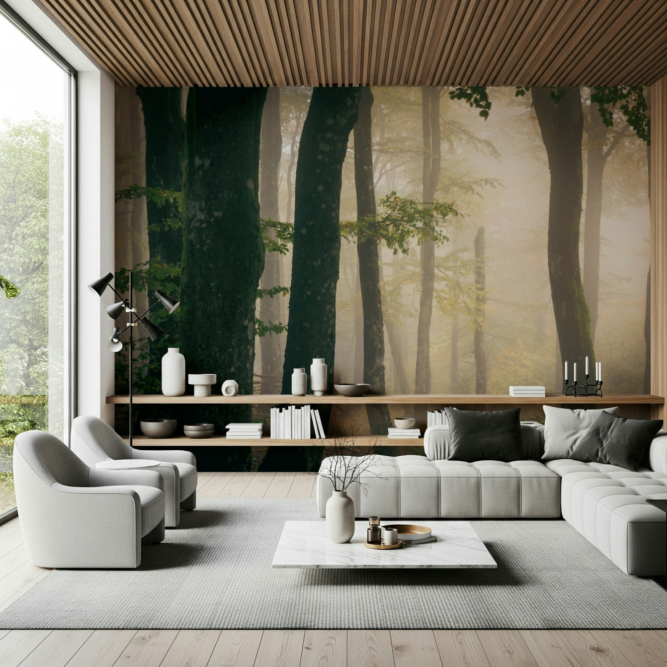 Tranquil Grove Wall Mural