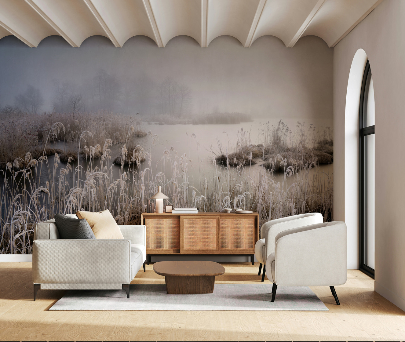 Frosted Dawn Wall Mural