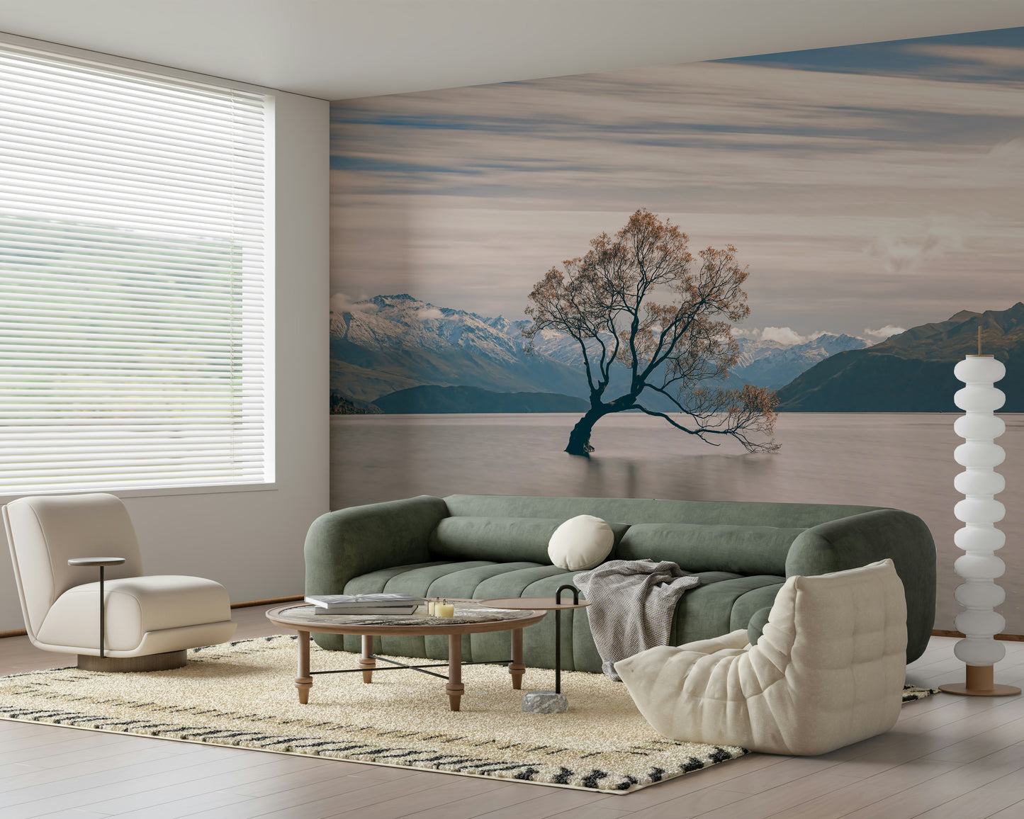 Lake Wanaka Tree Serenity Wall Mural