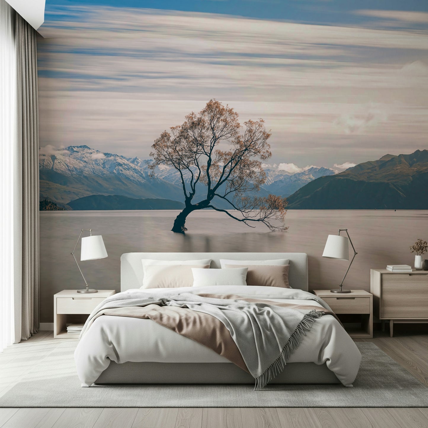 Lake Wanaka Tree Serenity Wall Mural