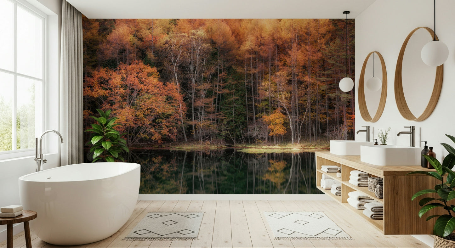 Forest Mirror Wall Mural