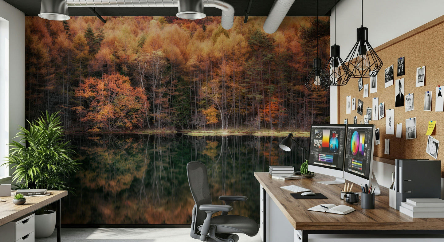 Forest Mirror Wall Mural