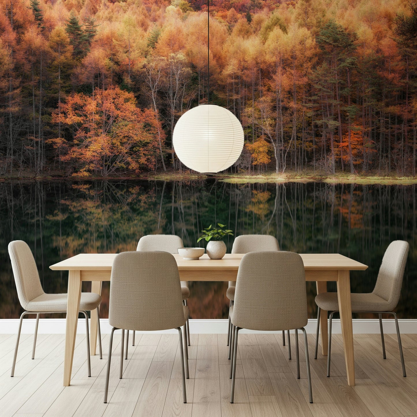 Forest Mirror Wall Mural