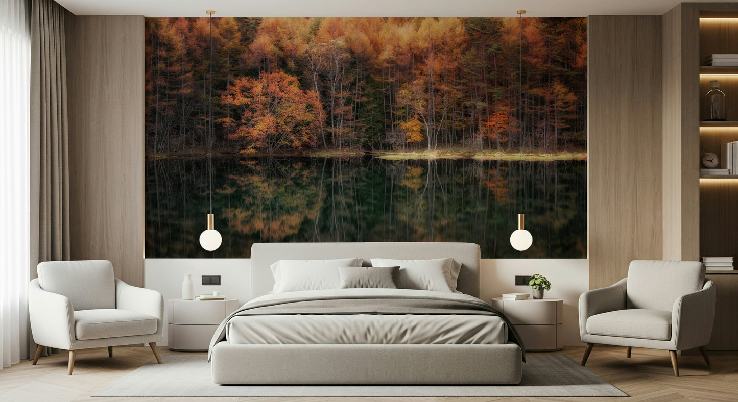Forest Mirror Wall Mural