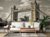 Stone arches London Bridge landmark feature office decoration.