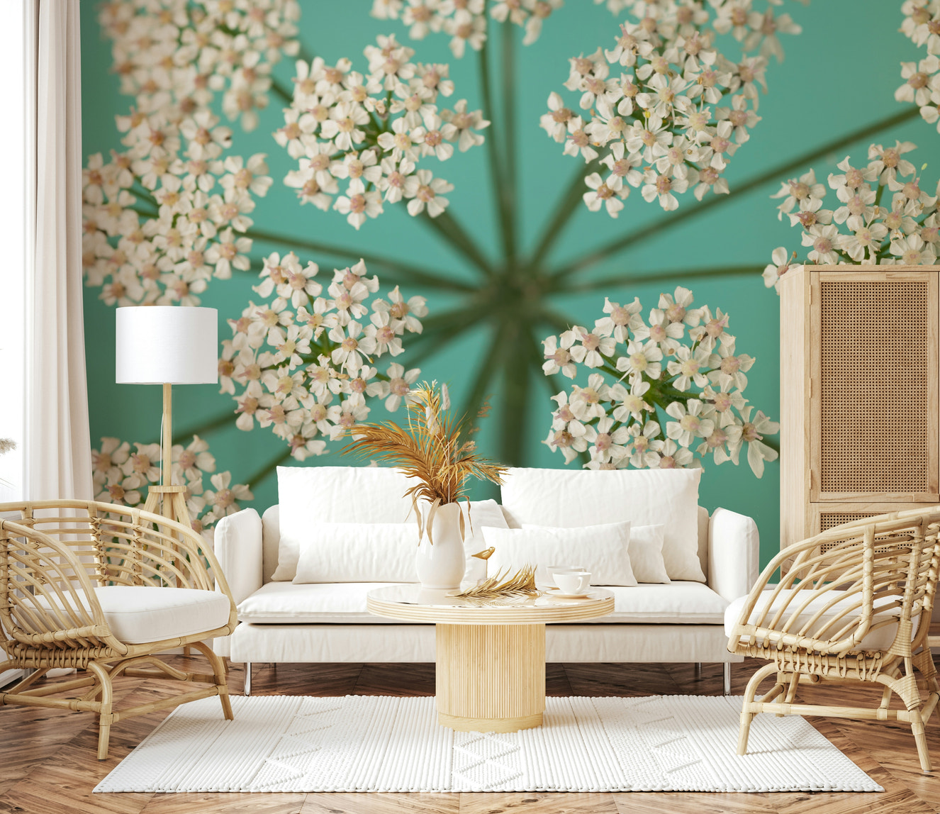 Delicate Blooms Wall Mural