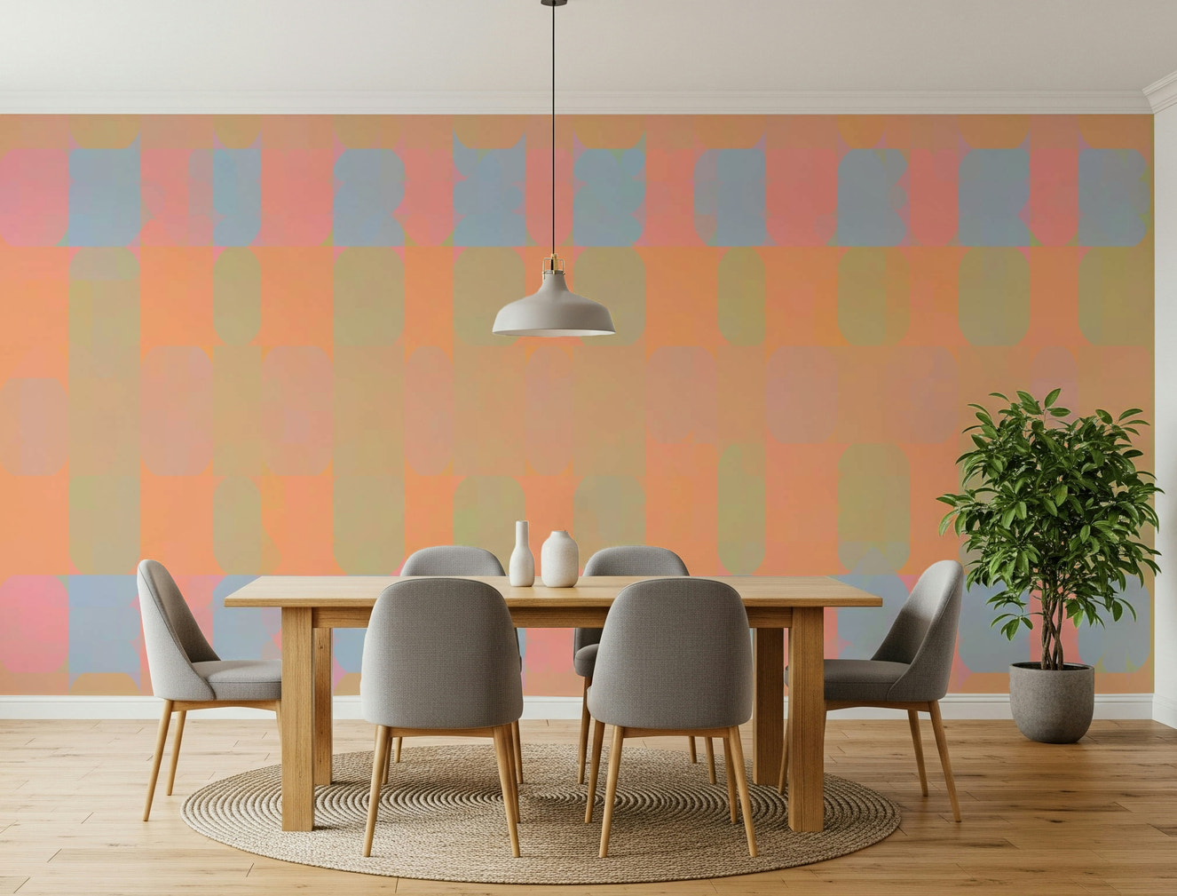 Bright Day Geometry Wall Mural