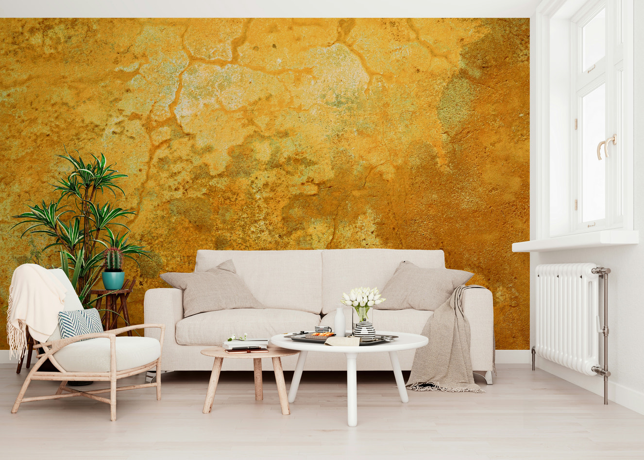 Old Cracked Wall Wall Mural