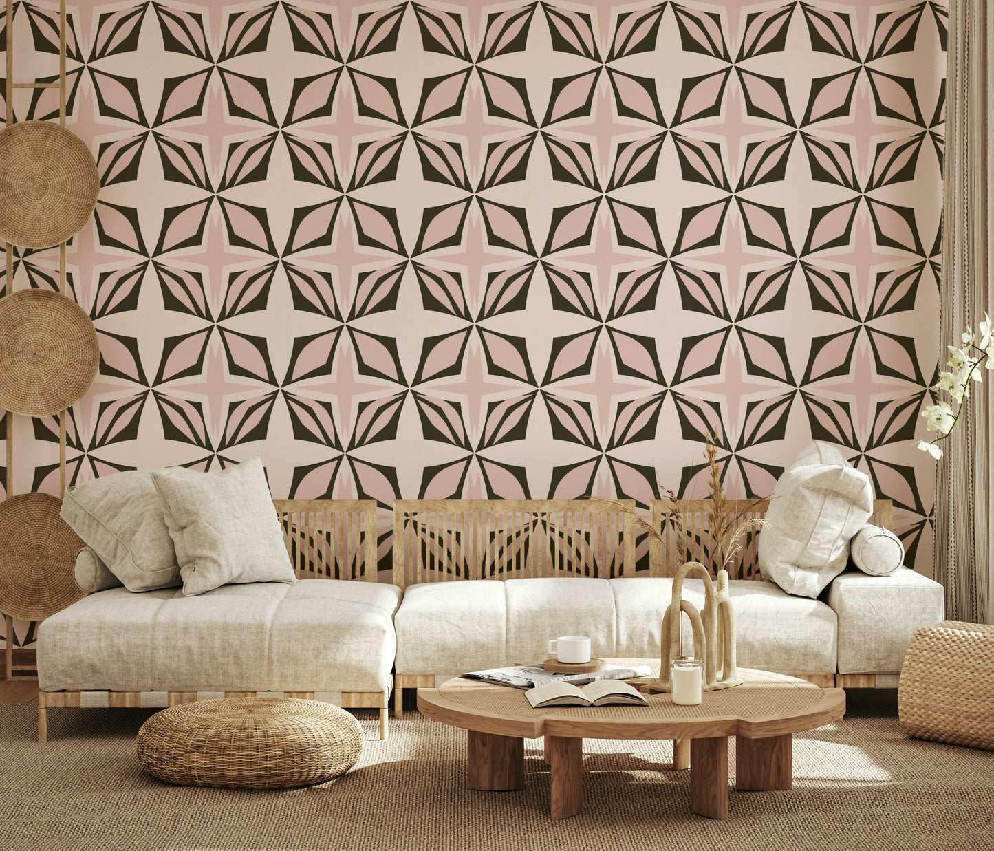 Dusty Rose Design Wallpaper⁠