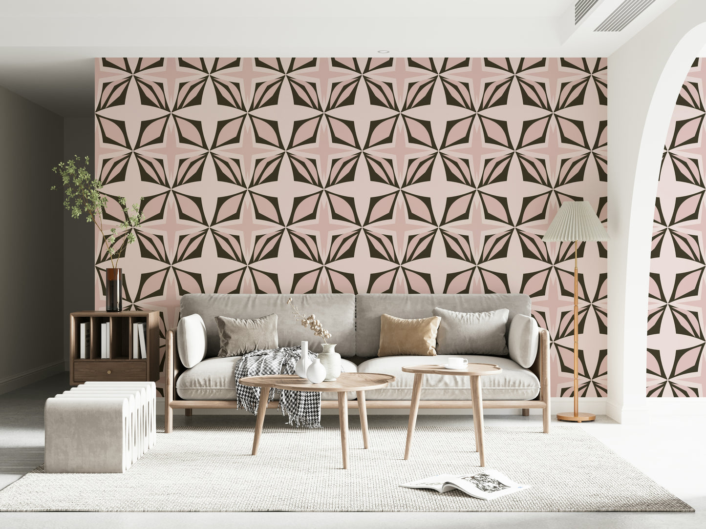 Dusty Rose Design Wallpaper⁠