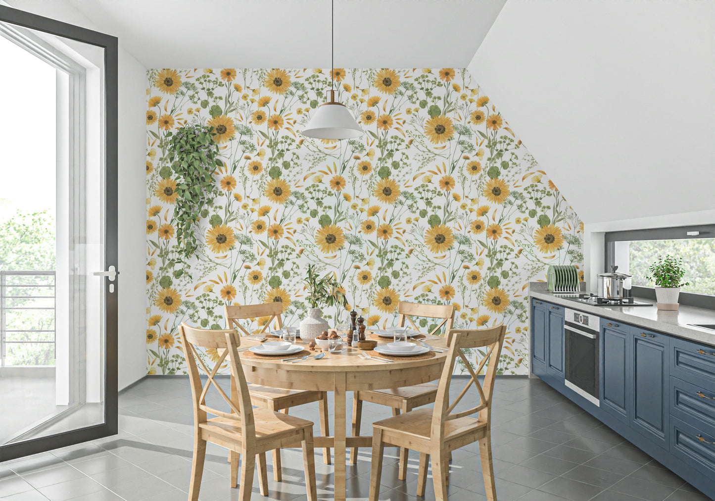 Watercolor Wildflower Dream Wallpaper⁠