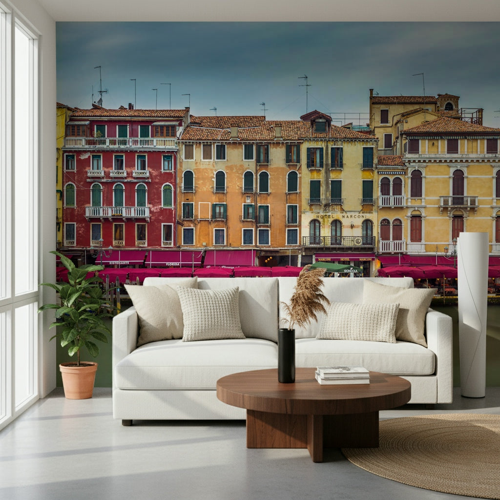 Colorful Venice Facades Wall Mural